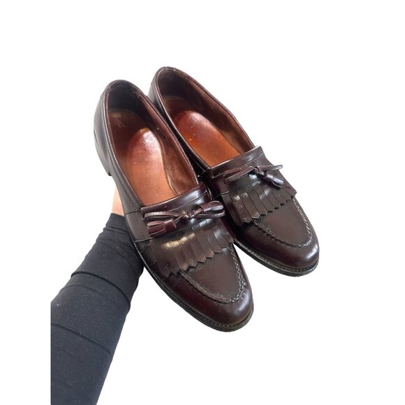 Allen Edmonds Chelsea Leather Loafers Mens Size 11.5 Brown Tassel Office Classic main image 13
